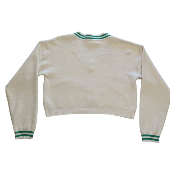 House of Harlow 1960 x Revolve White Knit Varsity Sweater & Skirt Set – Size M - Picture 6 of 15